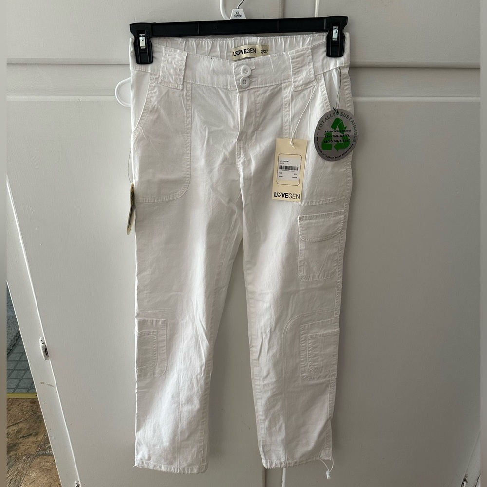 Lovegen! White cargo pants
